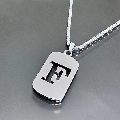English Alphabet Letter Necklace