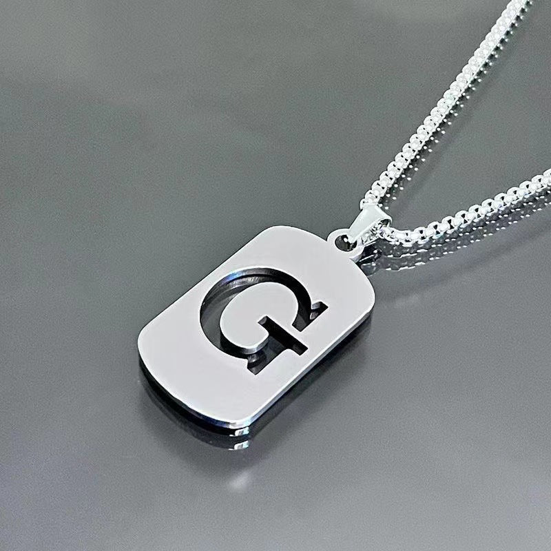 English Alphabet Letter Necklace