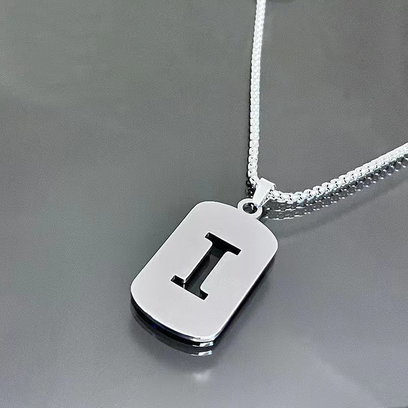 English Alphabet Letter Necklace