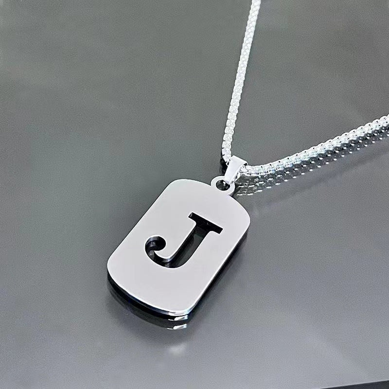English Alphabet Letter Necklace