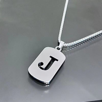 English Alphabet Letter Necklace