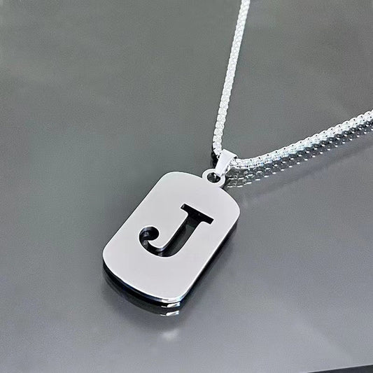English Alphabet Letter Necklace