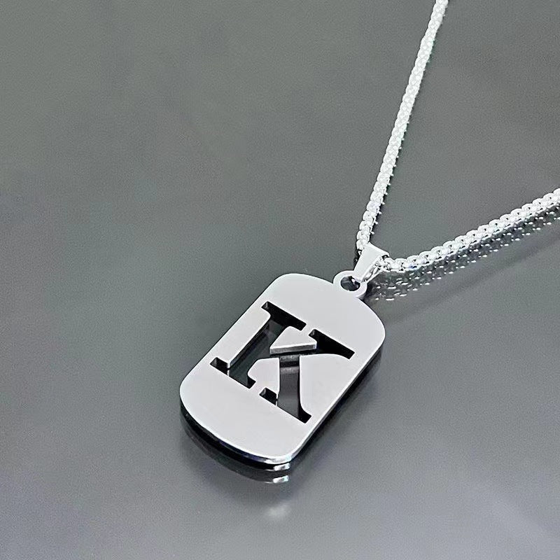 English Alphabet Letter Necklace