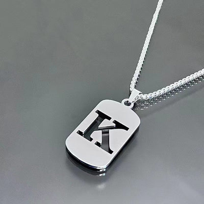 English Alphabet Letter Necklace