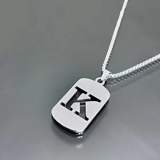 English Alphabet Letter Necklace