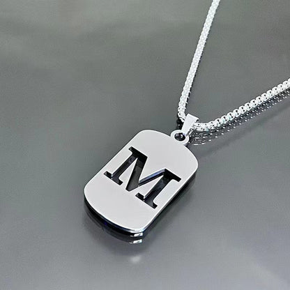English Alphabet Letter Necklace