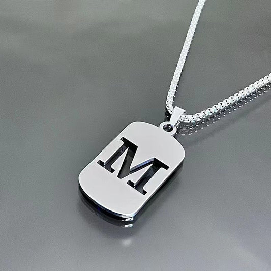 English Alphabet Letter Necklace