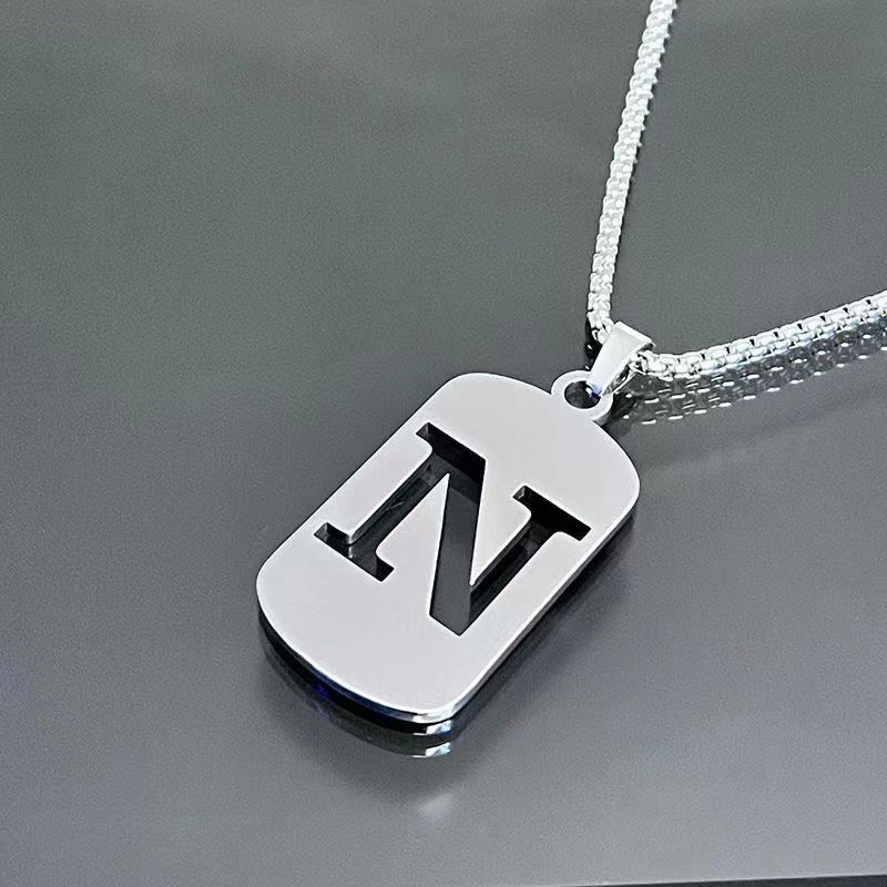 English Alphabet Letter Necklace