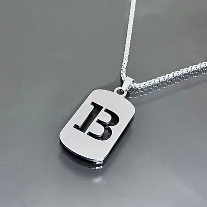 English Alphabet Letter Necklace
