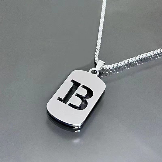 English Alphabet Letter Necklace