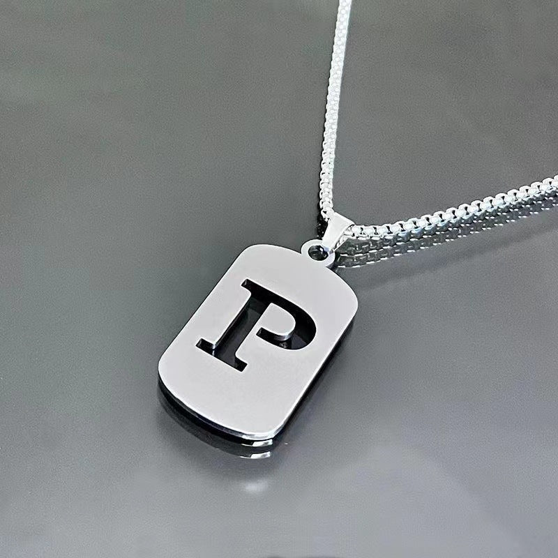 English Alphabet Letter Necklace