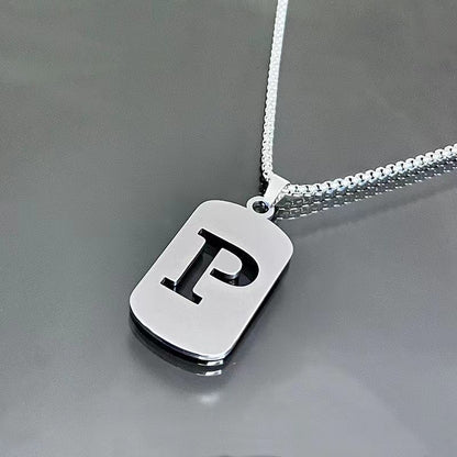 English Alphabet Letter Necklace