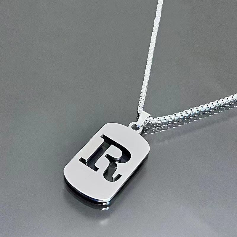English Alphabet Letter Necklace
