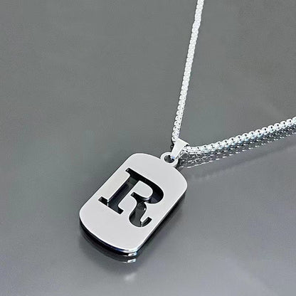 English Alphabet Letter Necklace