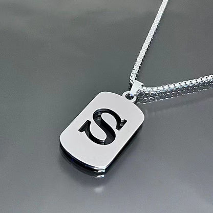 English Alphabet Letter Necklace