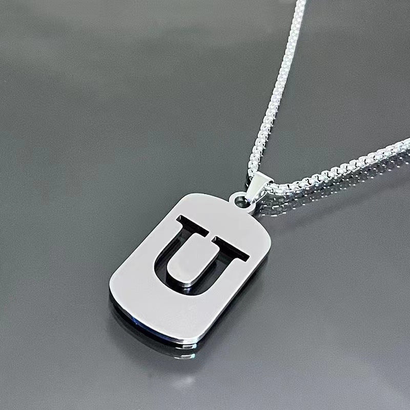 English Alphabet Letter Necklace