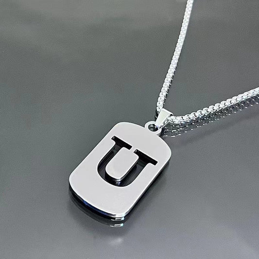 English Alphabet Letter Necklace