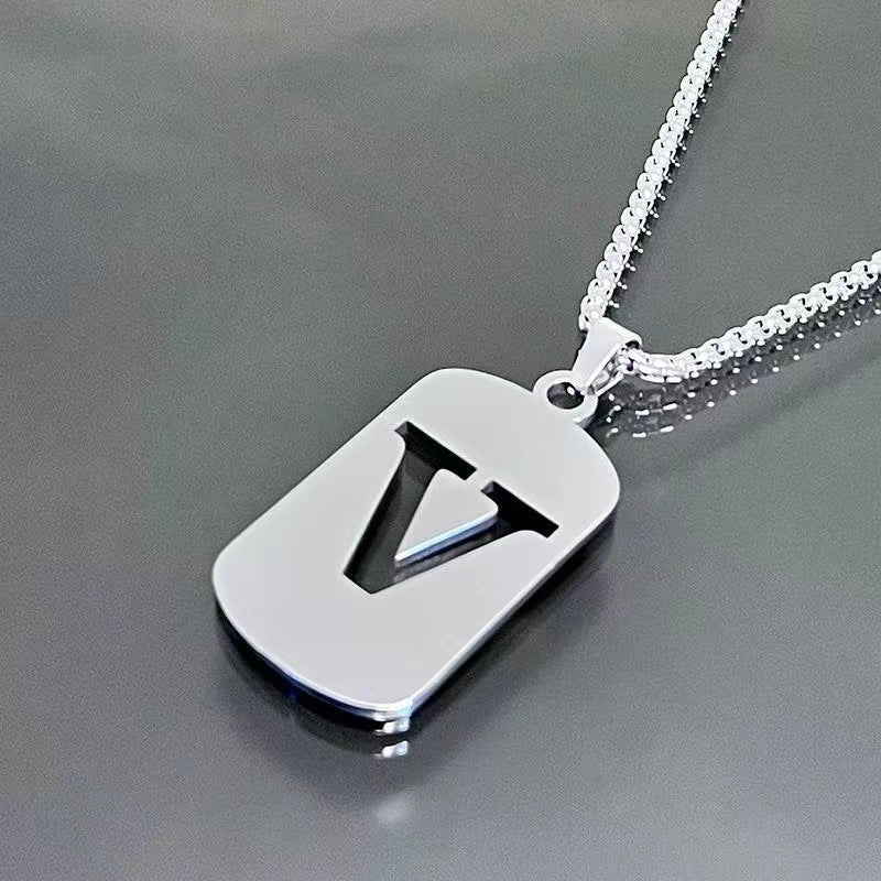 English Alphabet Letter Necklace