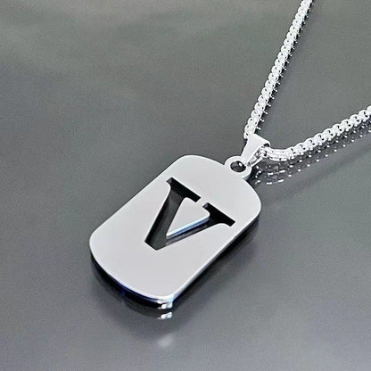 English Alphabet Letter Necklace