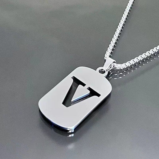 English Alphabet Letter Necklace