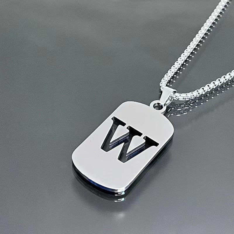 English Alphabet Letter Necklace