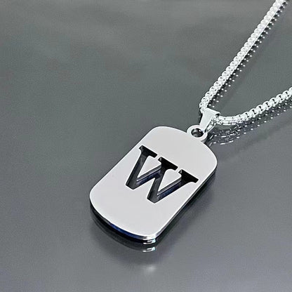 English Alphabet Letter Necklace