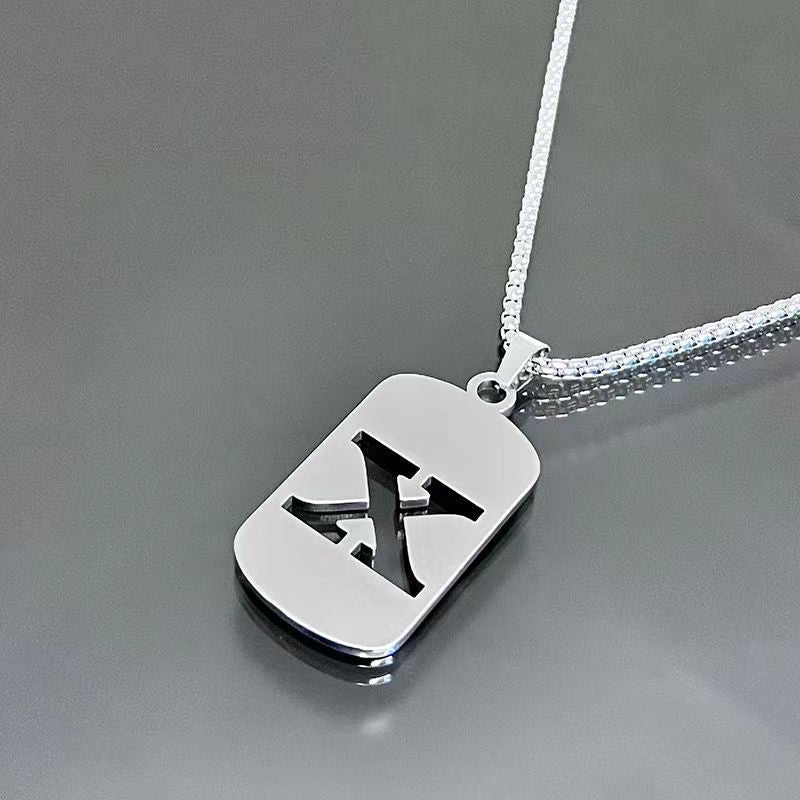English Alphabet Letter Necklace