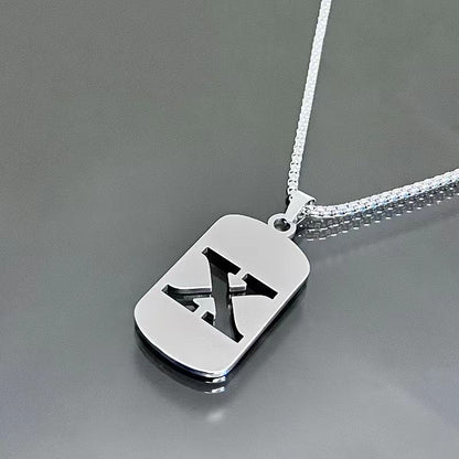 English Alphabet Letter Necklace