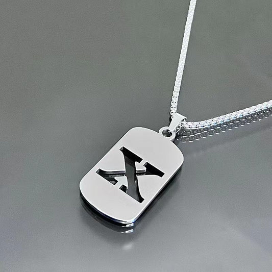 English Alphabet Letter Necklace