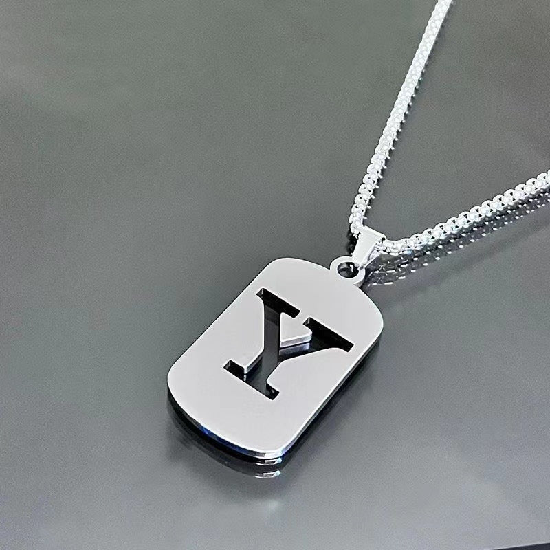 English Alphabet Letter Necklace
