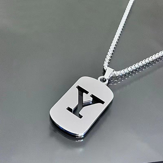 English Alphabet Letter Necklace