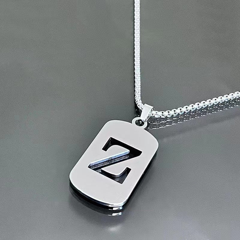 English Alphabet Letter Necklace