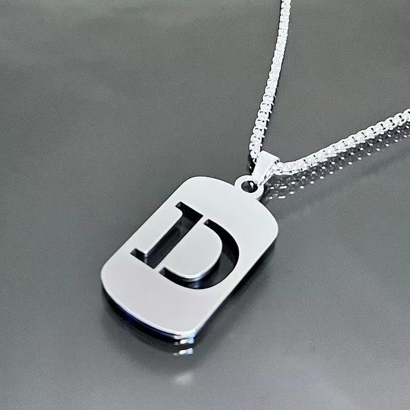 English Alphabet Letter Necklace