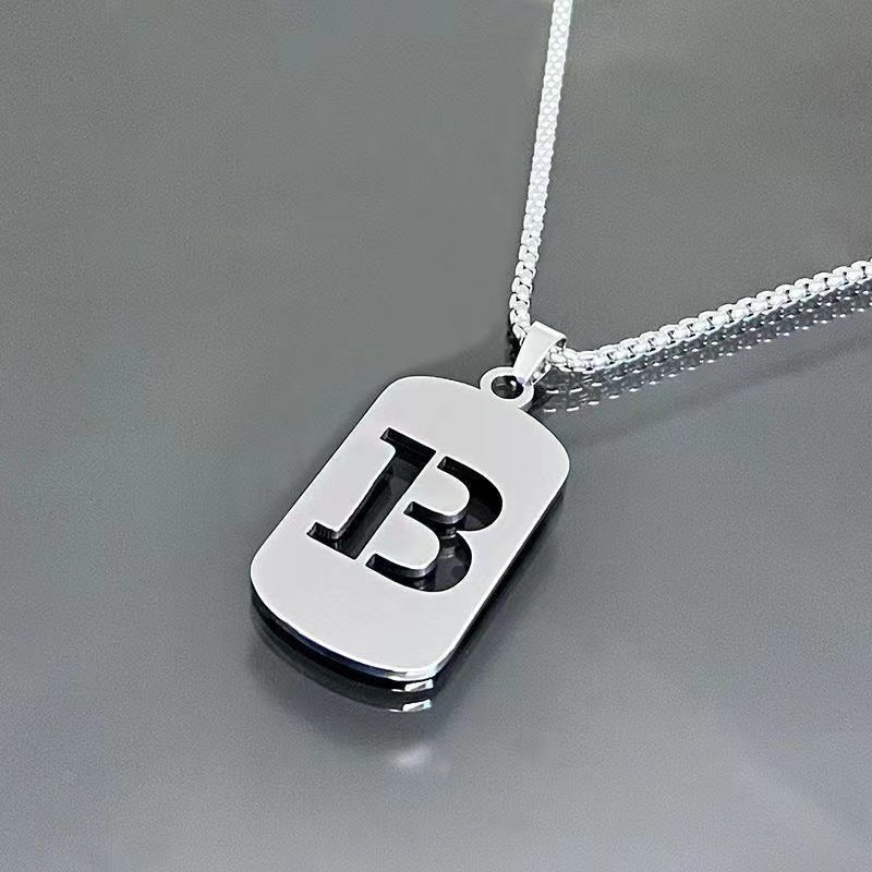 English Alphabet Letter Necklace