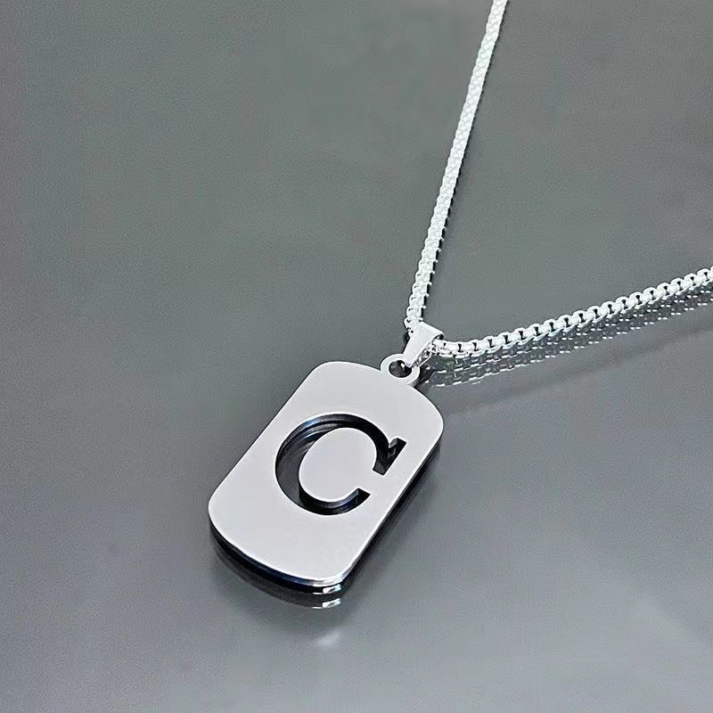 English Alphabet Letter Necklace