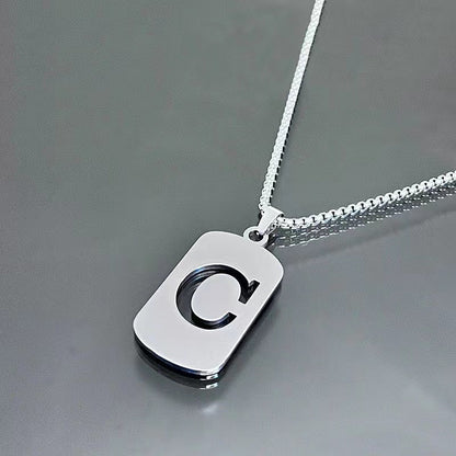 English Alphabet Letter Necklace