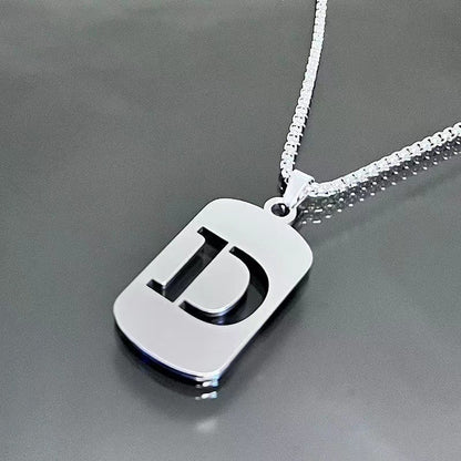 English Alphabet Letter Necklace