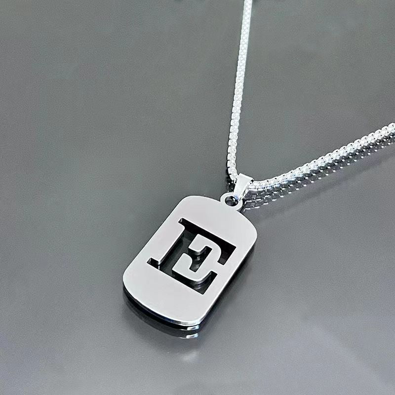 English Alphabet Letter Necklace