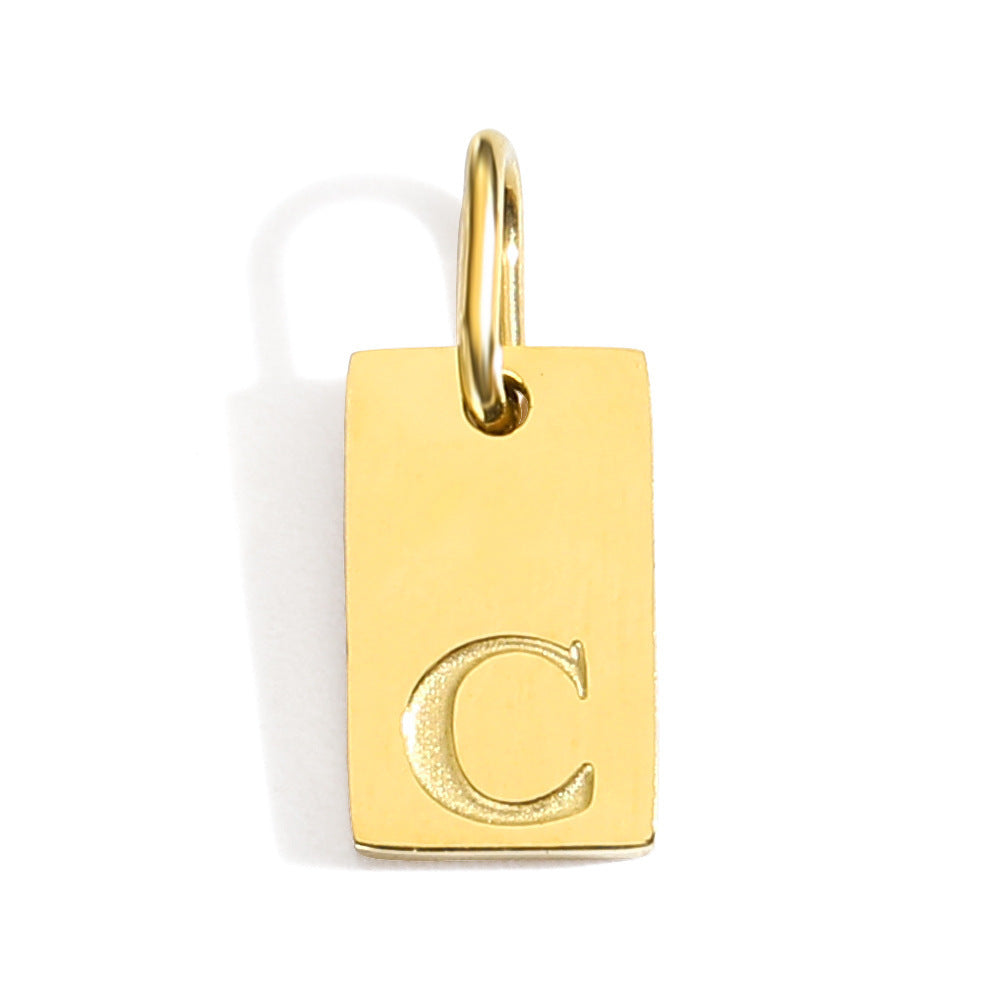 English Alphabet Pendant Accessories