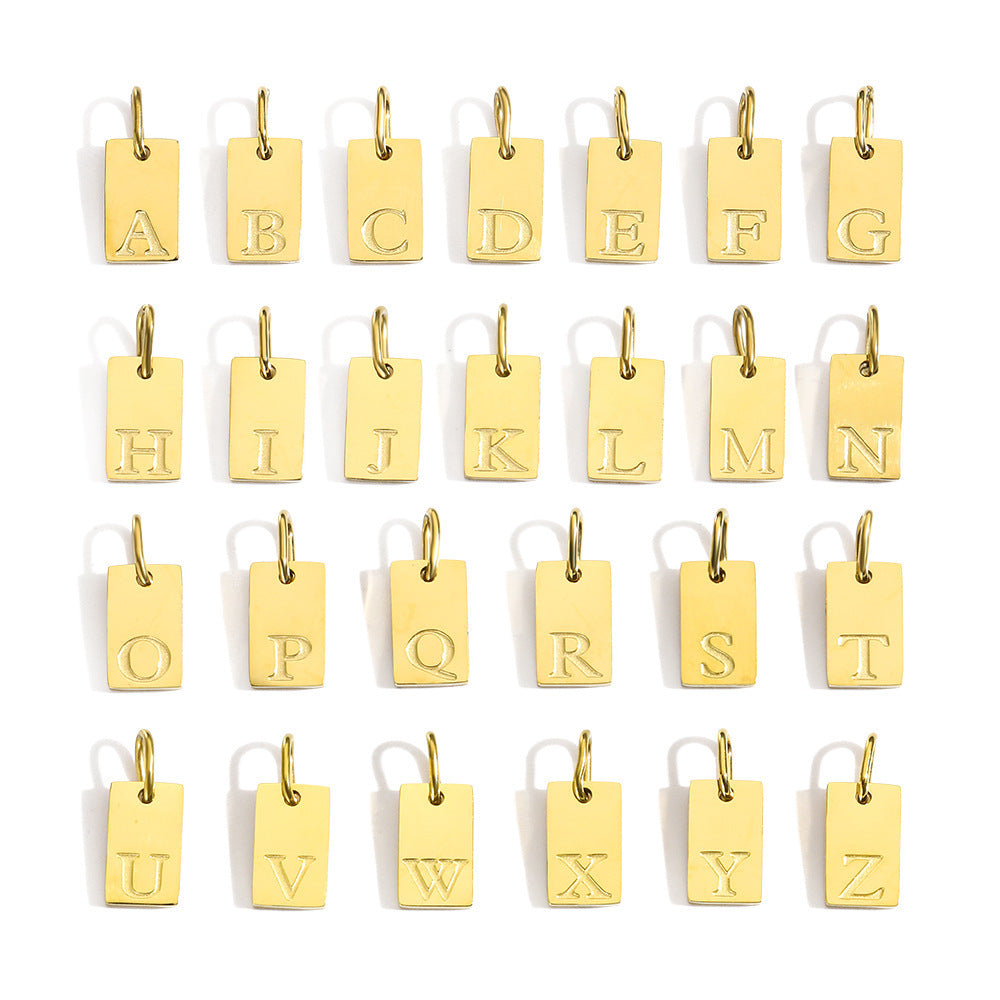 English Alphabet Pendant Accessories
