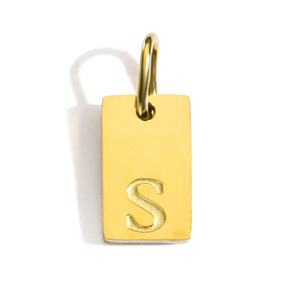 English Alphabet Pendant Accessories