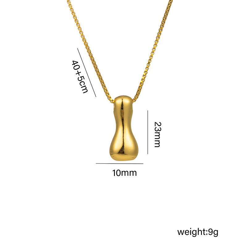 English Letter Pendant Necklace
