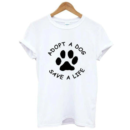 English letter trend short-sleeved shirt
