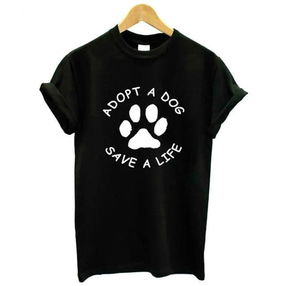 English letter trend short-sleeved shirt