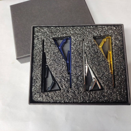 English: Pure Copper Geometric Tie Clip