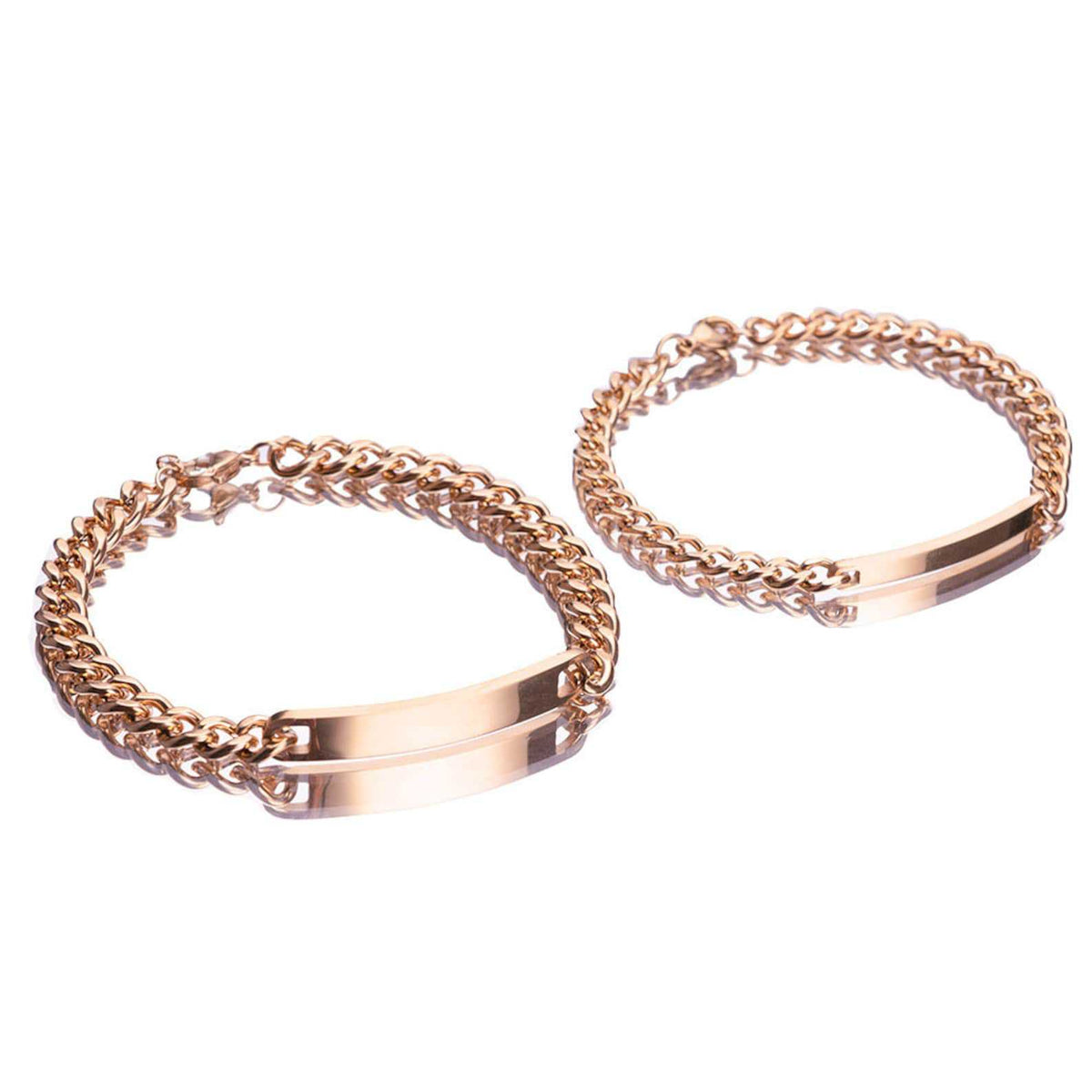 Engraved Curved Plate Bracelet