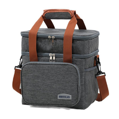 Enlarge and thicken the crossbody thermal bag
