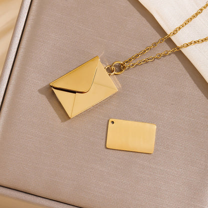 Envelope necklace