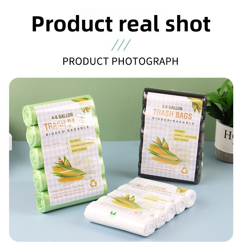 Environmentally friendly and degradable garbage bags