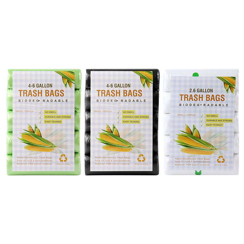 Environmentally friendly and degradable garbage bags